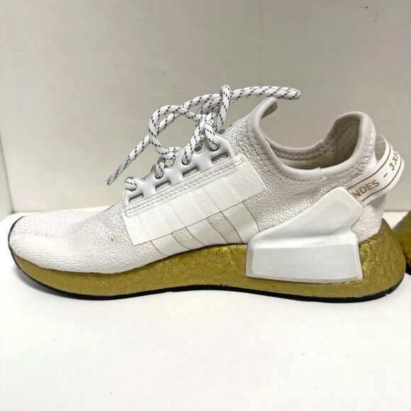 Adidas NMD R1 V2 Gold Boost Sneakers - Picture 8 of 12